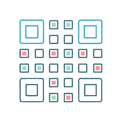 Poster - qr code icon, qr code vector illustration-simple illustration of qr code, perfect for qr code logos and icons