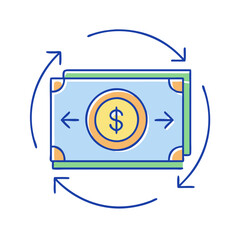 Poster - refund icon, refund vector illustration-simple illustration of refund, perfect for refund logos and icons