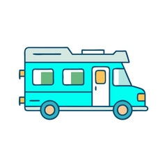Poster - rv icon, rv vector illustration-simple illustration of rv, perfect for rv logos and icons