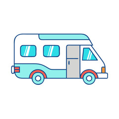 Poster - rv icon, rv vector illustration-simple illustration of rv, perfect for rv logos and icons