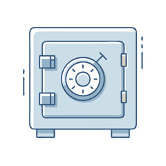 Poster - safe box icon, safe box vector illustration-simple illustration of safe box, perfect for safe box logos and icons