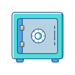 Poster - safe box icon, safe box vector illustration-simple illustration of safe box, perfect for safe box logos and icons