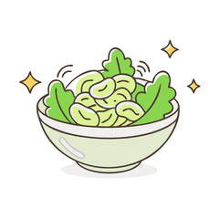 Poster - salad icon, salad vector illustration-simple illustration of salad, perfect for salad logos and icons