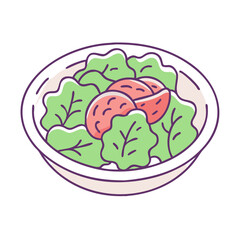 Poster - salad icon, salad vector illustration-simple illustration of salad, perfect for salad logos and icons