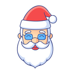 Poster - santa claus icon, santa claus vector illustration-simple illustration of santa claus, perfect for santa claus logos and icons
