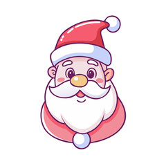 Poster - santa claus icon, santa claus vector illustration-simple illustration of santa claus, perfect for santa claus logos and icons