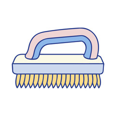 Poster - scrub brush icon, scrub brush vector illustration-simple illustration of scrub brush, perfect for scrub brush logos and icons