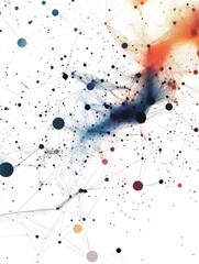Poster - Abstract Illustration of Connected Ideas and Inspiration On White Background. Concept Illustrating The Development Of A New Product In A Business Context. Generate Ai Image