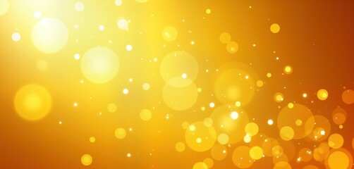 Poster - Bright sunny yellow abstract background with dynamic bokeh effect, light particles. Festive atmosphere. Warm sunshine. Modern design. Vibrant colors create cheerful mood. Perfect background for