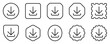 © Totto House - Editable vector download arrow icon. Part of a big icon set family. Perfect for web and app interfaces, presentations, infographics, etc