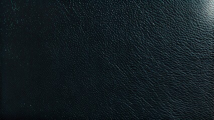 close-up of textured black leather surface with a smooth and elegant finish
