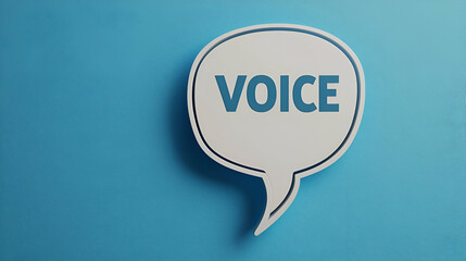 Poster - Head silhouette, speech bubble conveying thoughts, minimalist design emphasizing communication and expression, contrasting background enhancing visibility