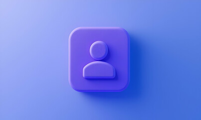 Poster - Simple video call icon featuring a person in a wind-swept environment, conveying modern communication and connection in a dynamic setting.