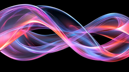 Poster - Vibrant Abstract Romance, a colorful swirl of emotions and forms, capturing the essence of love and passion in dynamic brush strokes.