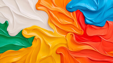Poster - Vibrant Abstract Depiction of Spiritual Energy, a dynamic swirl of colors and shapes evoking a sense of transcendence and inner peace.