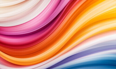 Poster - Vibrant Abstract Flow, an energetic swirl of colors depicting movement and emotion, evoking a sense of dynamic transformation and creativity.