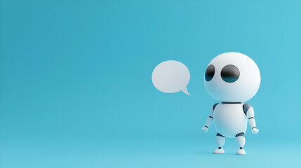 Poster - AI Chatbot Assisting Customers, a digital assistant engaging with users, offering prompt support and solutions through conversational interaction.