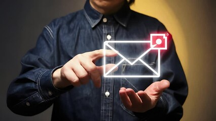 Poster - Innovative Email Notification Interface: Eight Modern Concepts for User Interaction Design, Showcasing Engaging Visuals and Intuitive Feedback Mechanisms for Enhanced Communication and Productivity,  