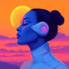 Poster - Ai-driven cybersecurity innovations digital realm illustrative art futuristic environment close-up perspective technology concept