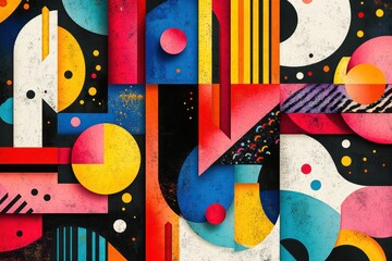 Bright Geometric Patterns   Abstract patterns with bold colors and clean lines.