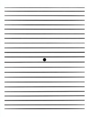 Aufkleber - Optical illusion with horizontal lines and central dot creates visual intrigue and challenges perception of depth and focus. Generative AI
