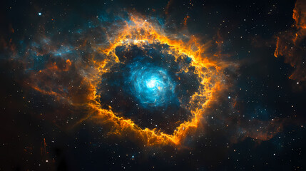 Wall Mural - Colorful space galaxy with supernova nebula abstract background. Abstract Galaxy. Illustration