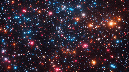 Wall Mural - cosmic background of stars and galaxies. a dark infinite universe with shining stars and constellati