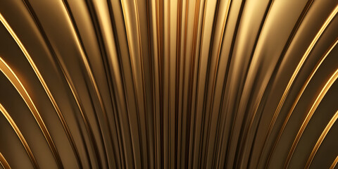 Aufkleber - Abstract gold texture.  Curved lines create a luxurious, elegant design. Perfect for backgrounds, presentations, or branding.