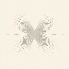 Poster - Abstract design featuring radiating lines on a light background creating a dynamic visual effect. Generative AI