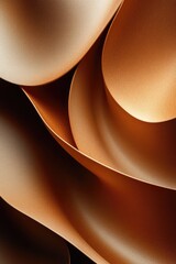Poster - A close-up view of a bunch of brown paper