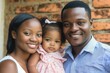 © Alla - A happy couple poses with their baby in a relaxed atmosphere