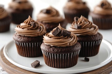 Poster - Delicious-looking desserts on a white plate, perfect for a party or social gathering
