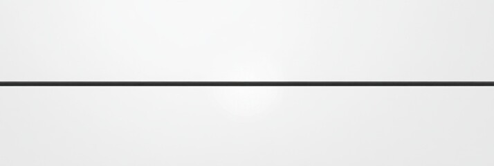 Aufkleber - Simple black line against a bright white background creates a striking minimalist visual effect in modern design. Generative AI