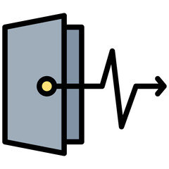 Aufkleber - Exit Strategy Outline Color Icon