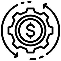Poster - Cashflow Outline Icon