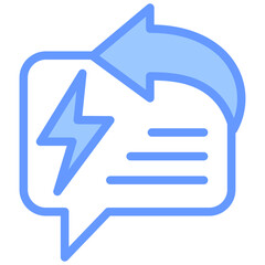 Poster - Responsive Blue Icon