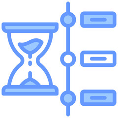 Poster - Timeline Blue Icon