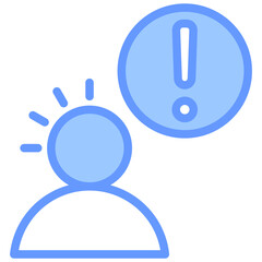 Poster - Attentiveness Blue Icon