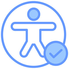 Poster - Accessibility Blue Icon