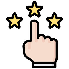 Poster - Satisfaction Outline Color Icon