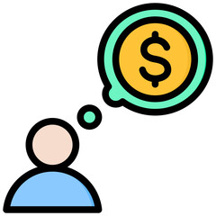 Poster - Expectation Outline Color Icon