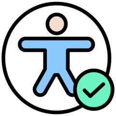 Poster - Accessibility Outline Color Icon