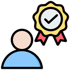 Poster - Credibility Outline Color Icon