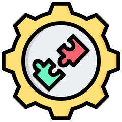 Poster - Solution Management Outline Color Icon