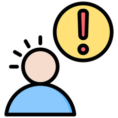 Poster - Attentiveness Outline Color Icon