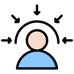 Poster - Customer Centric Outline Color Icon