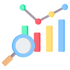 Aufkleber - Analysis Flat Icon