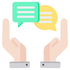 Poster - Communication Management Flat Icon
