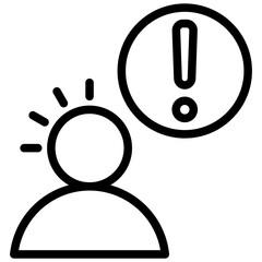 Poster - Attentiveness Outline Icon