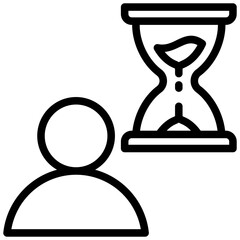 Poster - Patience Outline Icon